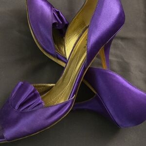 Kate Spade Purple Satin Heels